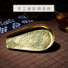 一銅家居 錘紋銅茶則 手工制作銅茶鏟銅茶荷